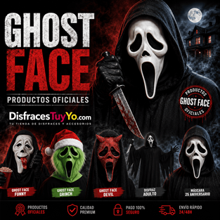 Máscaras GhostFace y disfraces