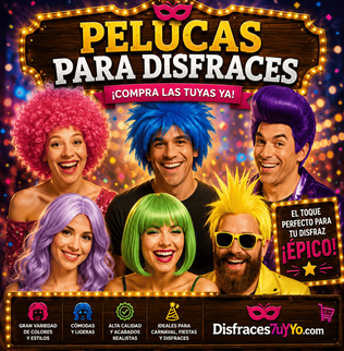 Pelucas para tus disfraces