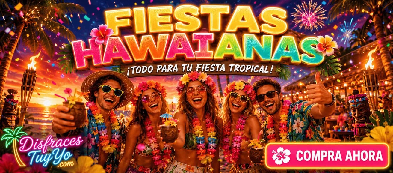 Fiestas Hawainas accesorios Y disfraces