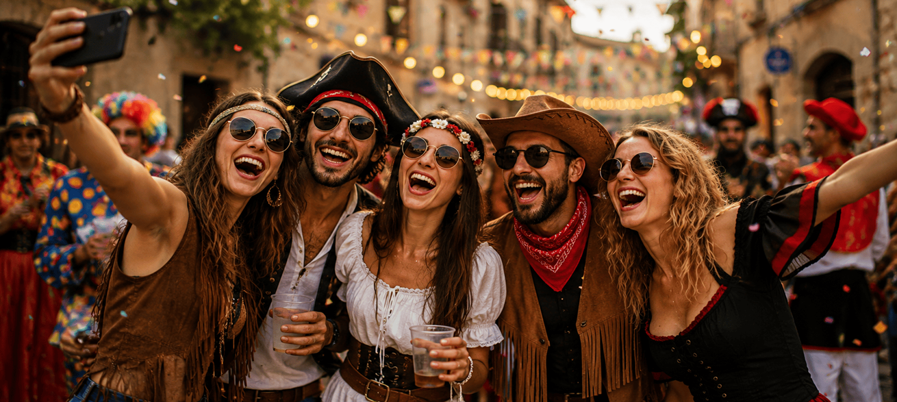 Disfraces para fiestas de los pueblos 2026: ideas originales para peñas, grupos y amigos