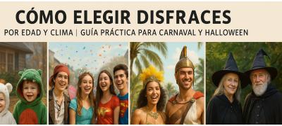 🎭 Cómo elegir disfraces por edad y clima | Guía práctica para Carnaval y Halloween