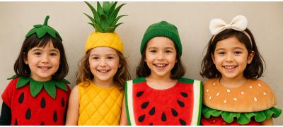 Disfraces de Frutas y Comidas para Niñas: Colores, Diversión y Originalidad