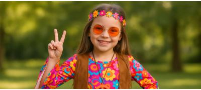 Disfraces Hippies para Niñas: Estilo, Color y Diversión