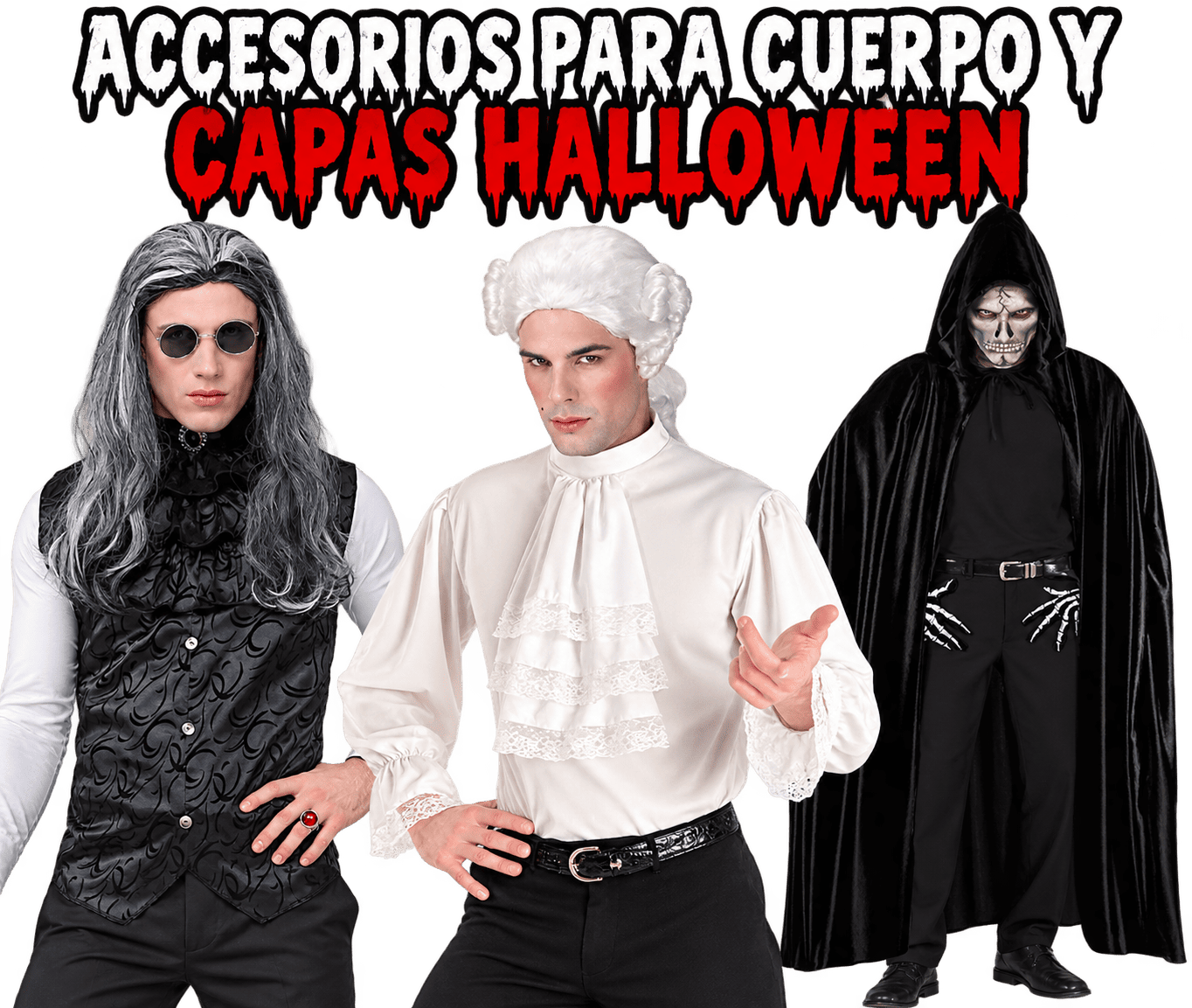 ✅Accesorios para cuerpo y Capas Halloween