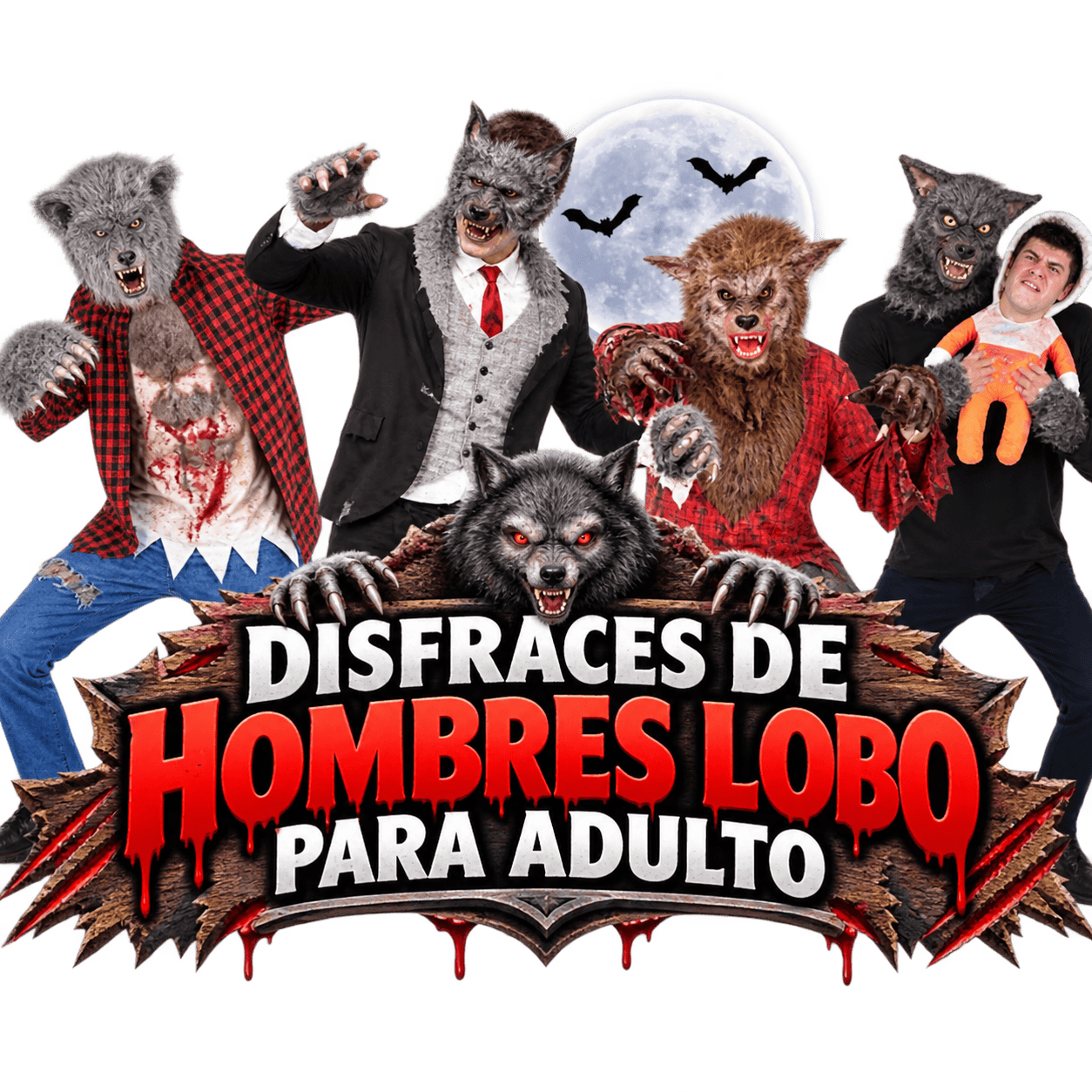 Disfraces de Hombres Lobos para adultos