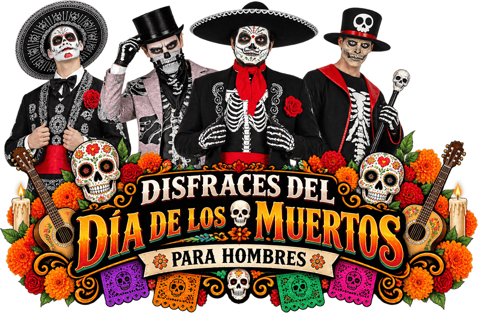 Disfraces del Día de los Muertos para Hombre