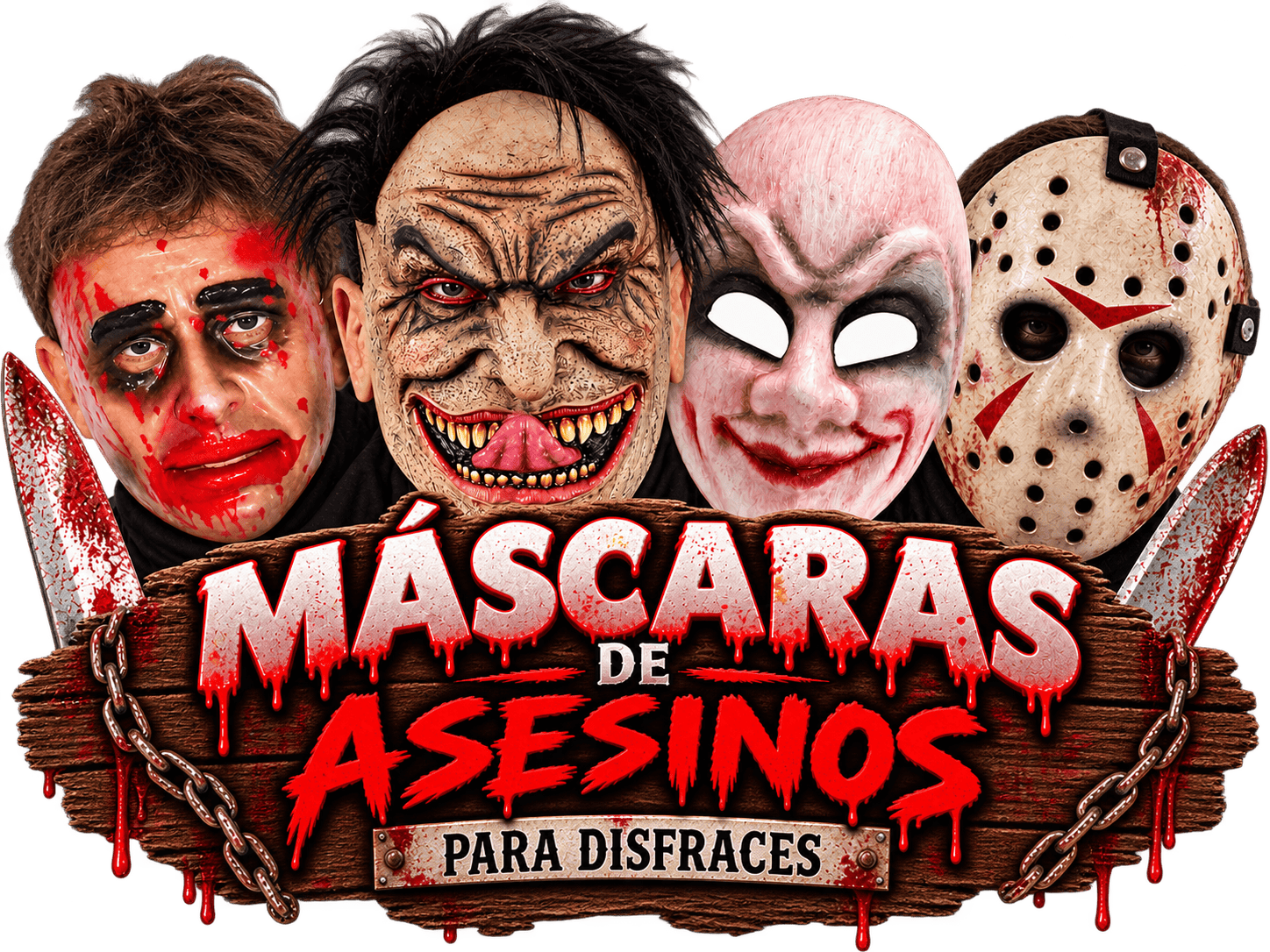Máscaras de Asesinos para Disfraces. de Terror