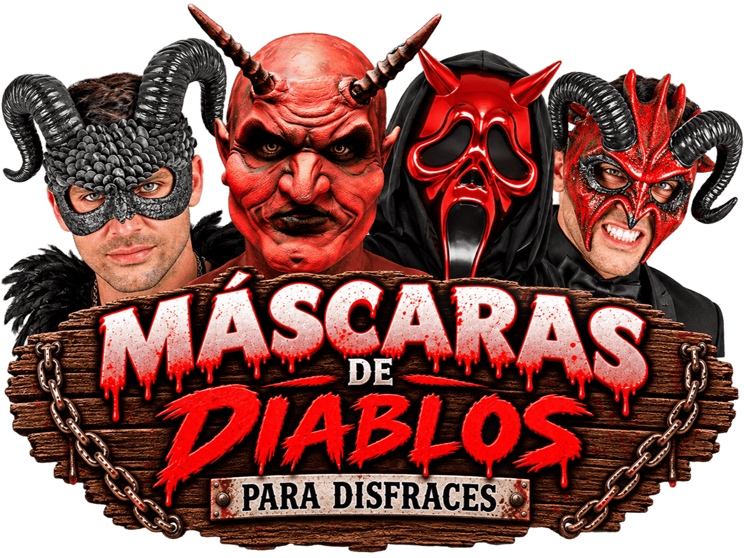 Máscaras de Demonios para Disfraces Halloween