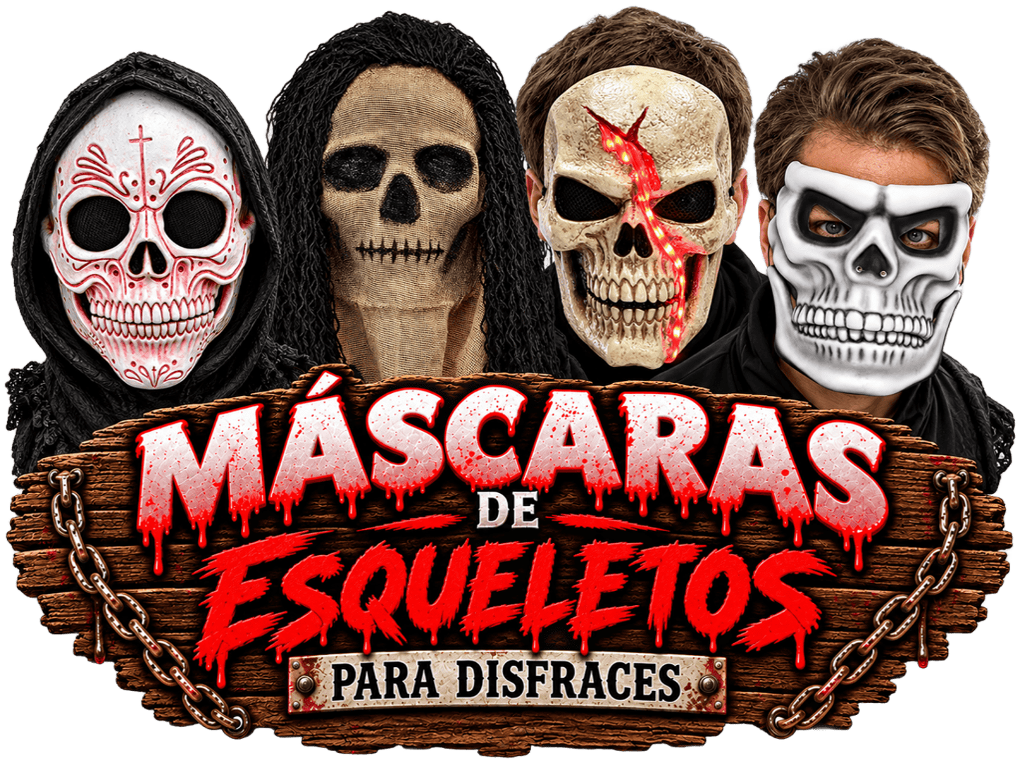 Máscaras de Esqueletos para Disfraces