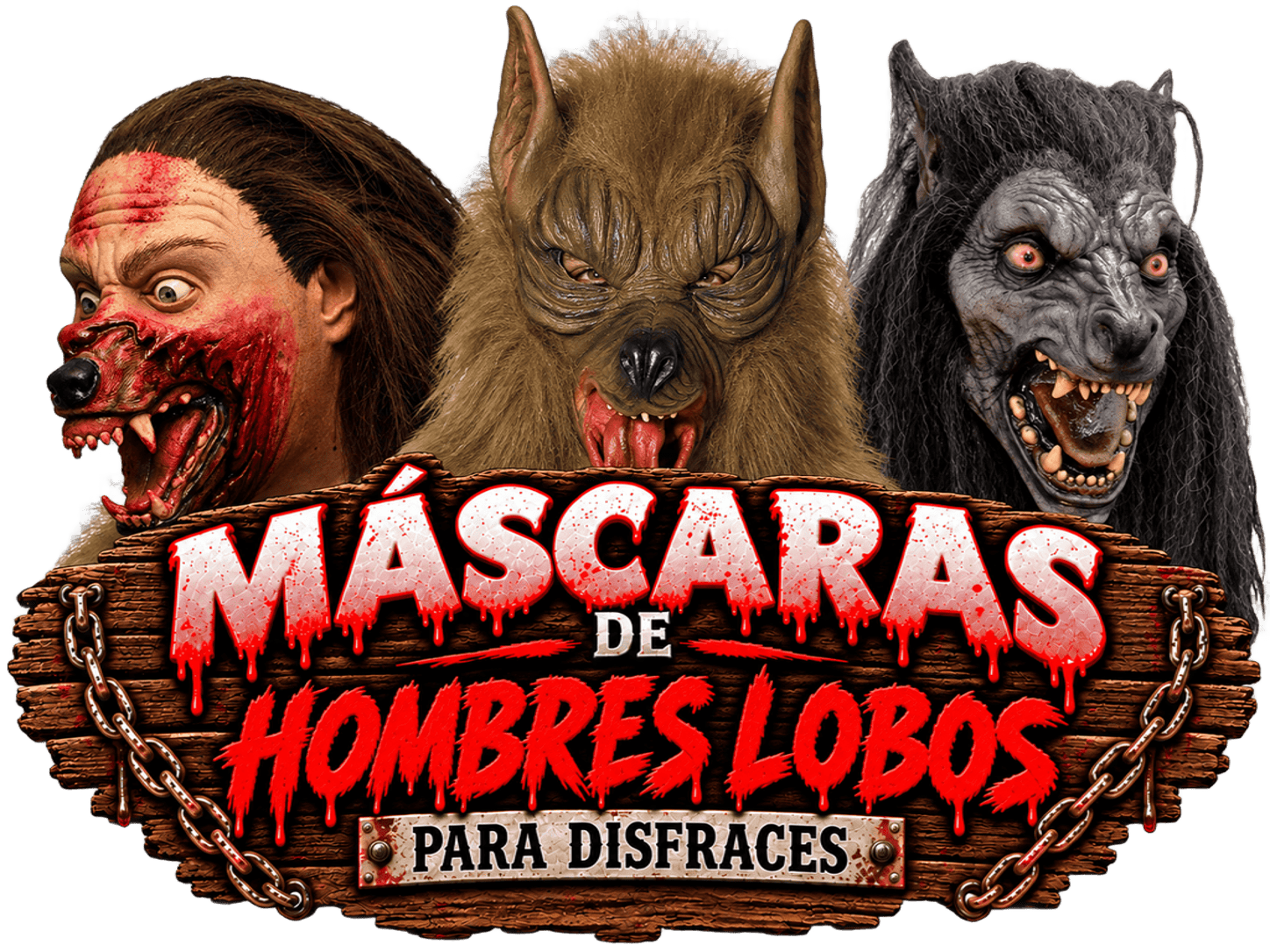 Máscaras de Hombres Lobos para Disfraces