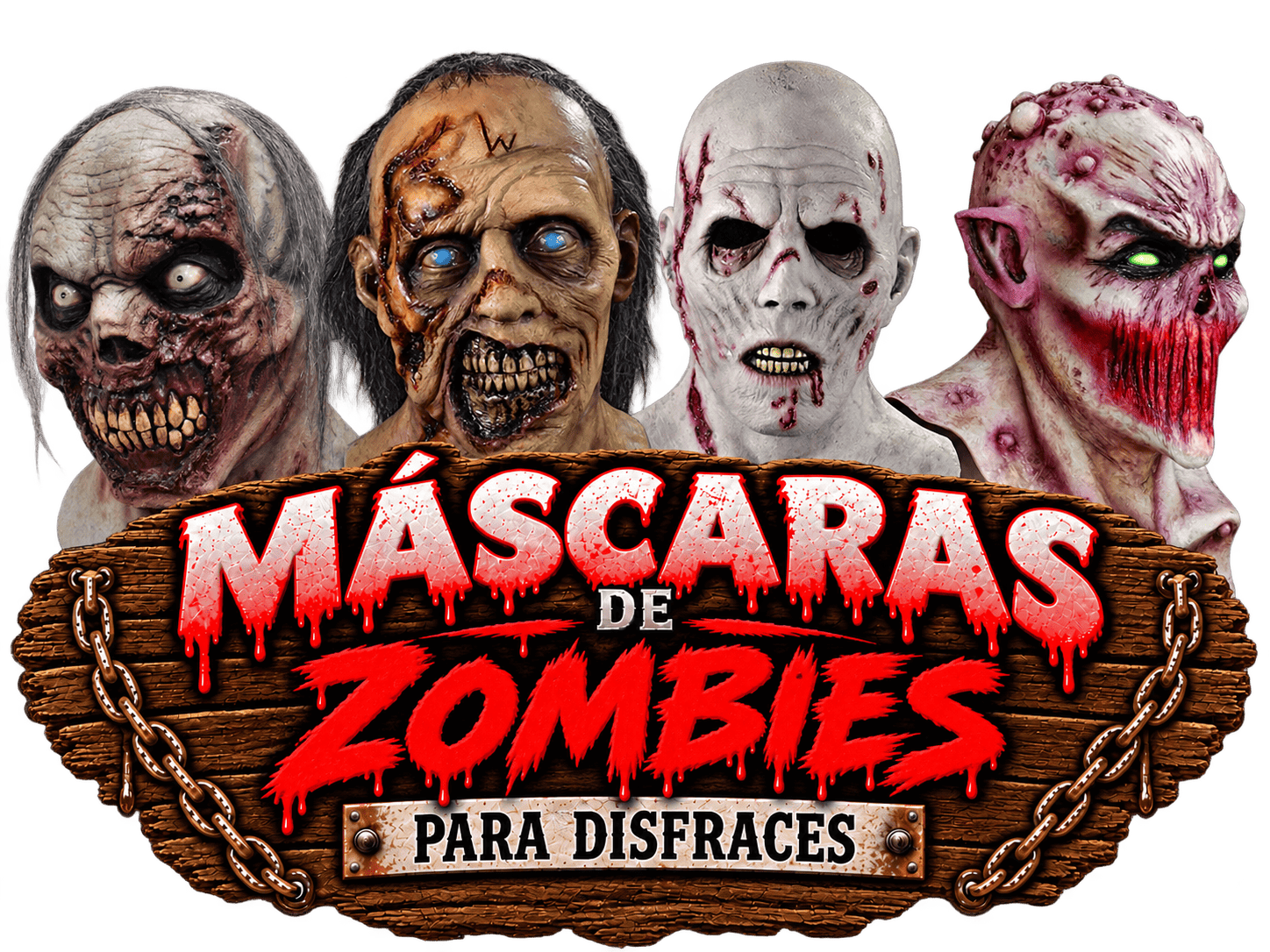 Máscaras de Zombies para Disfraces
