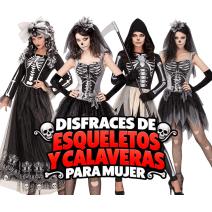 Disfraces de Esqueletos y Calaveras para Mujeres
