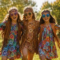 Disfraces de Hippie para niña