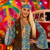 Disfraces de Hippies para Mujer