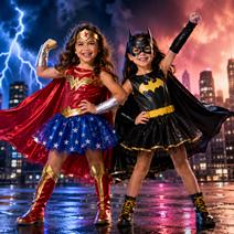 Disfraces de Superheroínas y Villanas para Niñas