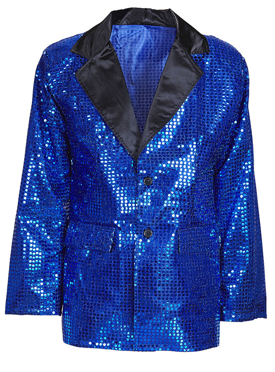 Comprar Chaqueta Lentejuelas azul para hombre > Textiles para Disfraces > para Disfraces > Chaquetas para Disfraces | Tienda de disfraces en Madrid, disfracestuyyo.com