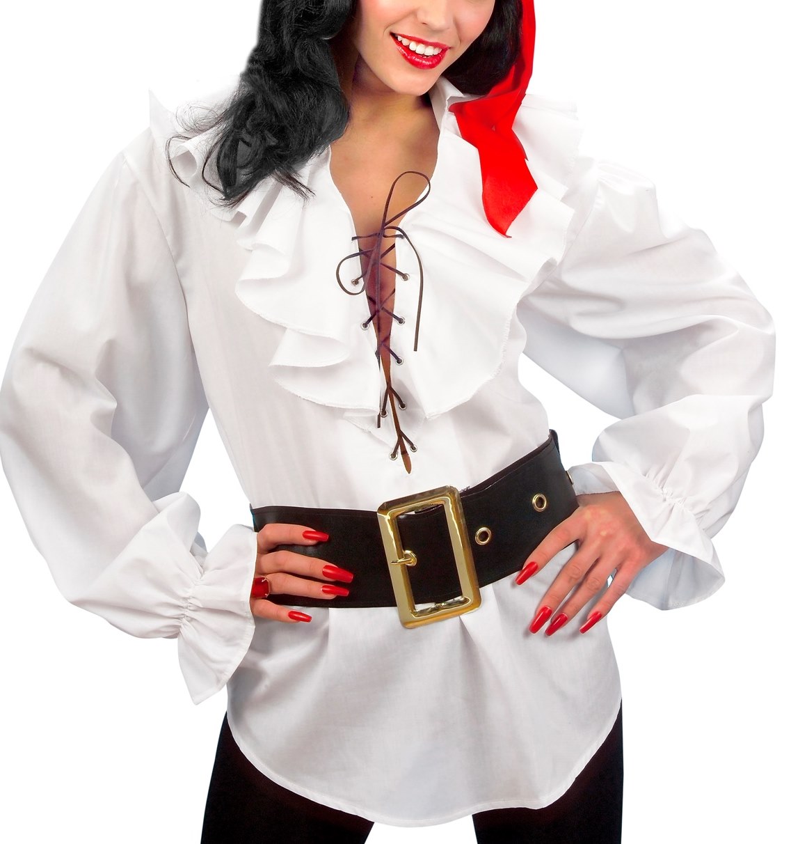 Comprar Camisa Pirata/Renacentista Blanca Mujer > Accesorios Textiles para Disfraces > Complementos para Disfraces > Camisas camisetas para Disfraces | de disfraces en Madrid, disfracestuyyo.com