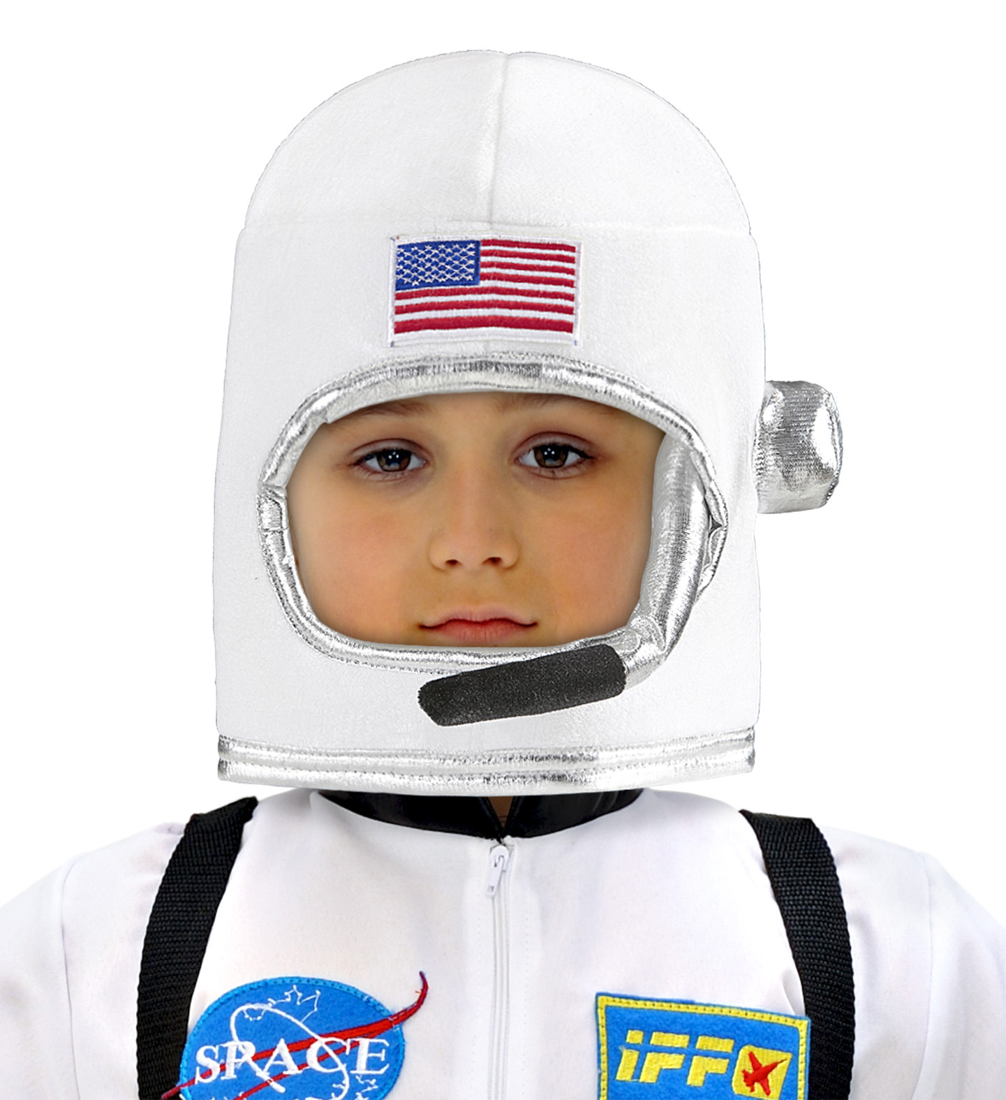 Accesorio de disfraz de casco de astronauta de tamaño juvenil