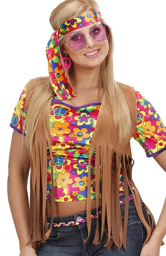 Comprar Chaleco Hippie para chica > Disfraces por Temáticas > Disfraces y Accesorios de Décadas > de Hippies Tienda disfraces en Madrid, disfracestuyyo.com