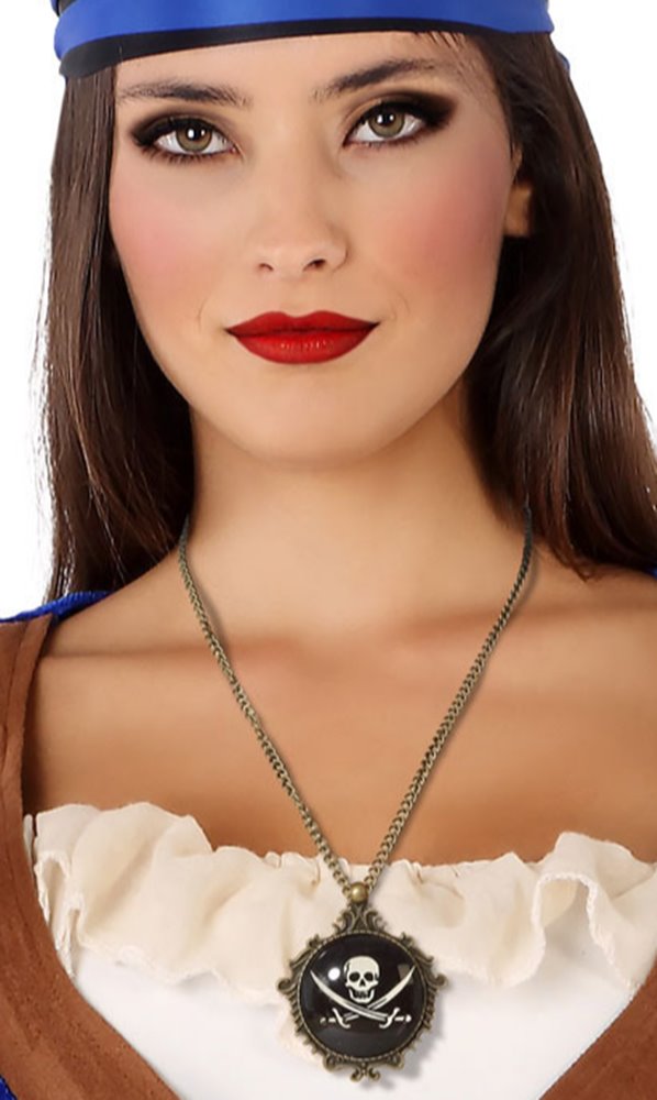 Comprar Collar Pirata Calavera > Complementos para Disfraces > Accesorios para Torso Disfraces > Collares para Disfraces | Tienda de disfraces en Madrid,