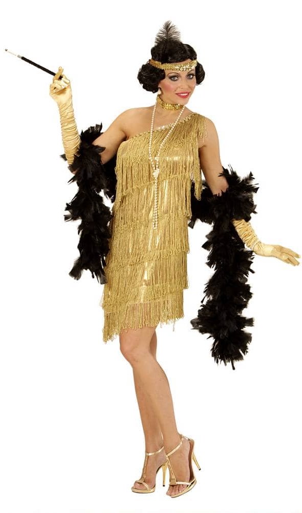 Fiesta Temática Disfraz Charleston Pareja Disfraz Charleston Oro