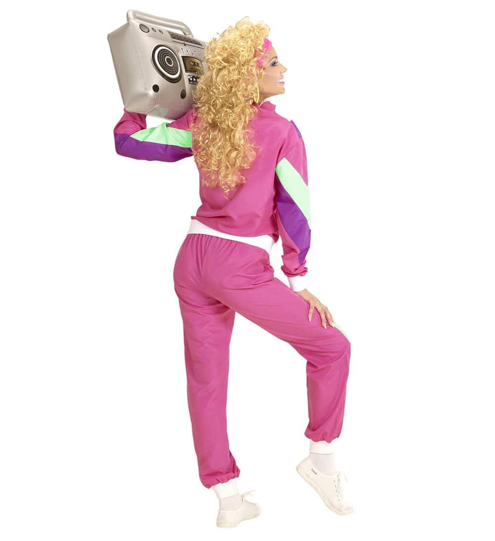 Disfraz Retro Años 80-90 Chándal De Botón De Baño | Unisex Para Hombre Y Mujer | Carnaval Y Fiestas
