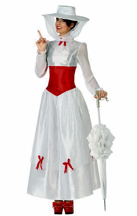 Comprar Disfraz adulta mujer Niñera Mary Poppins > Disfraces para Mujer > Disfraces Cine y Series Mujer > Disfraces Adultos | Tienda de disfraces en Madrid, disfracestuyyo.com