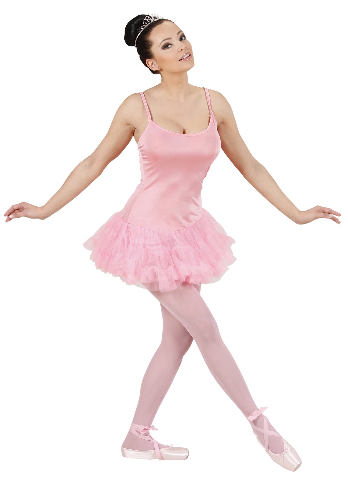Disfraz Bailarina de Ballet rosa para adulta > Disfraces para Mujer >  Disfraces Colegialas y Deportes Mujer > Disfraces para Adultos