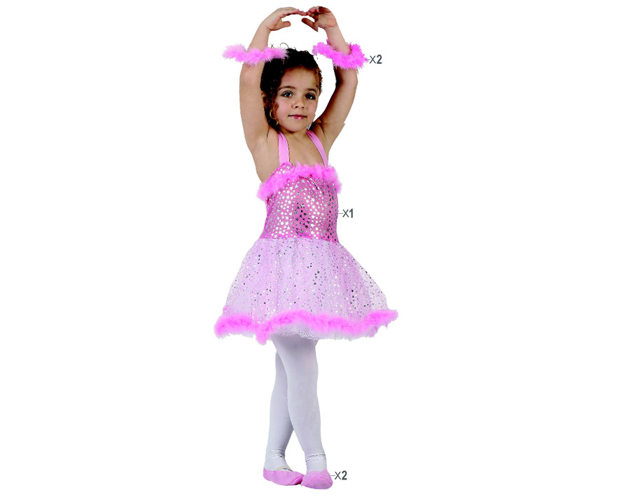 Disfraz Bailarina Rosa talla 3-4 años Disfraces para niñas