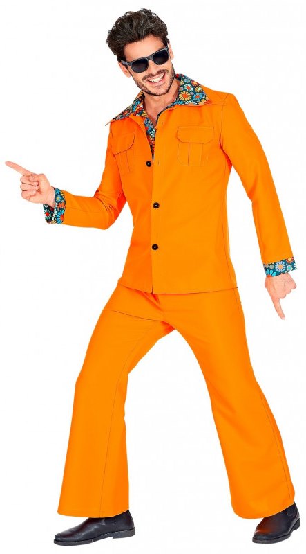Complementos naranjas para disfraces y ropa de época, años 80