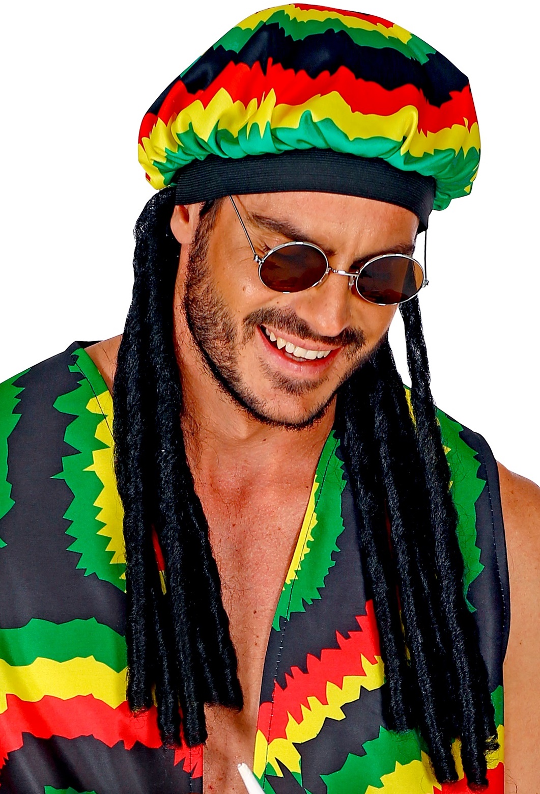 Comprar Gorro de Jamaicano con rastas > para Disfraces > Pelucas Afro para Disfraces > Pelucas Étnicas para Disfraces > Pelucas Temáticas para disfraces | Tienda de disfraces en Madrid, disfracestuyyo.com