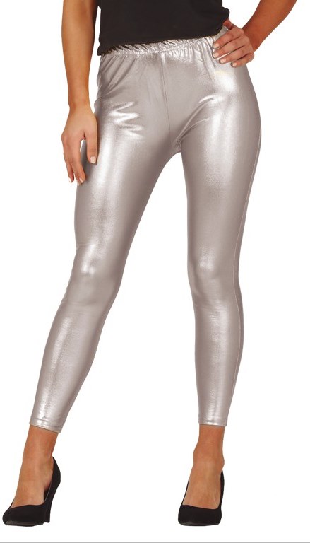 Pantalones de látex plateados hechos a mano para mujer, leggings de látex  ajustados de goma de 0.016 in, color plateado, XL