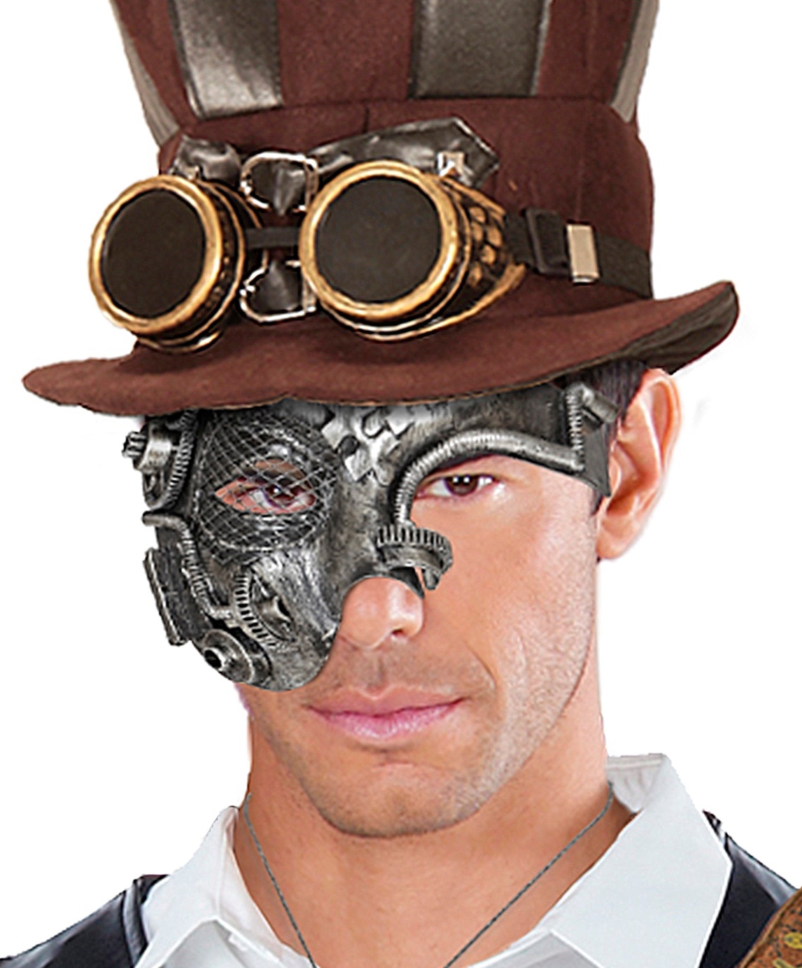 Steampunk - Accesorios Para Disfraz Para Hombre, Máscara