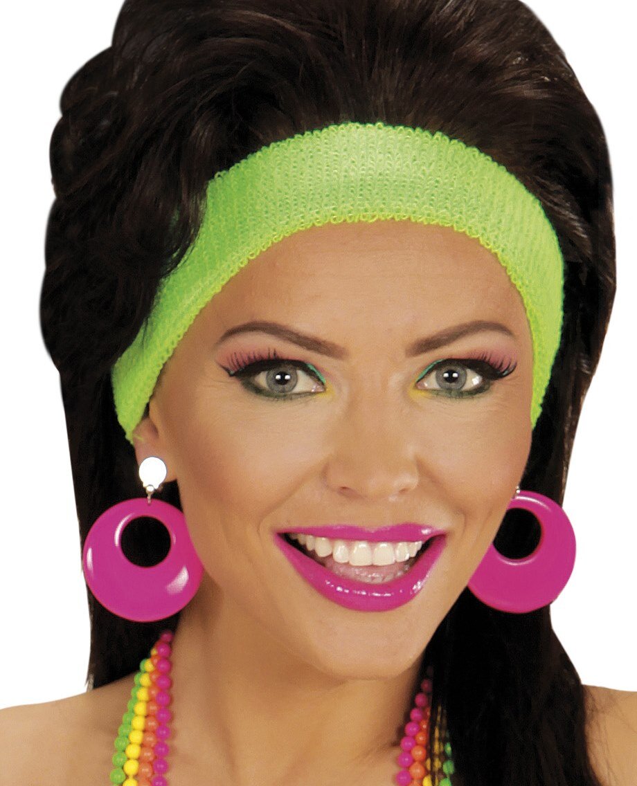 Comprar Pendientes Rosas Neon Pink Ladies Grease > Complementos para Disfraces > para la cabeza > Pendientes Disfraces | Tienda de disfraces en Madrid, disfracestuyyo.com