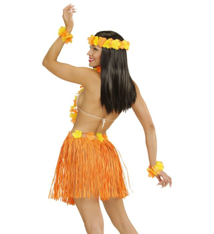 Falda hawaiana roja adulto: Disfraces adultos,y disfraces originales  baratos - Vegaoo