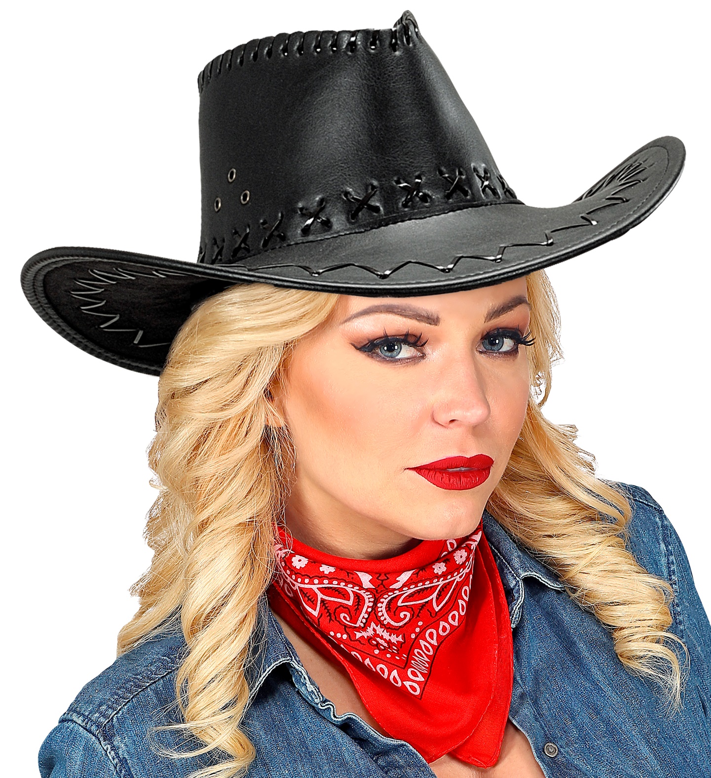 Comprar Sombrero Vaquero Simil piel de color Negro > Complementos para Disfraces Accesorios para cabeza Disfraces > Sombreros y Gorras para Disfraces > Sombreros para > Sombreros de