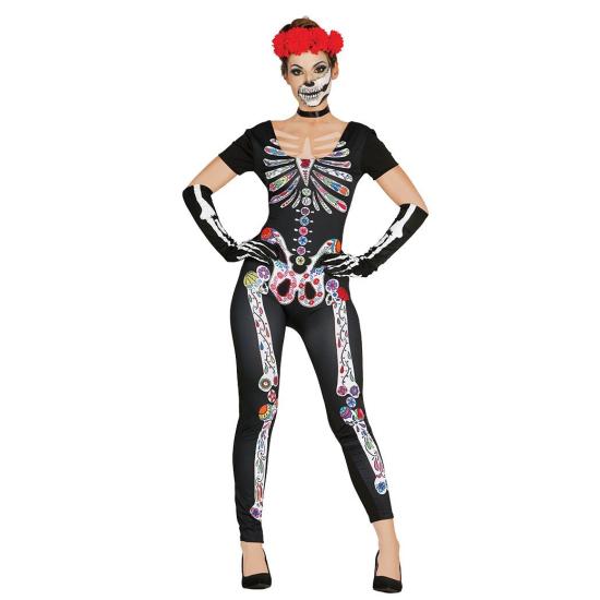 Disfraz de esqueleto Catrina para mujer Disfraz de esqueleto Catrina para mujer