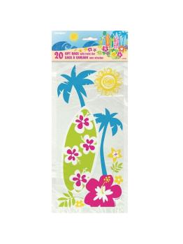 20 Bolsas de Regalo adorno Hawai