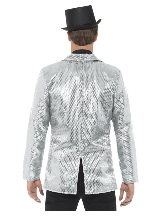Chaqueta Lentejuelas Plateada  adulto