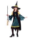 Disfraz de Bruja verde para Niña