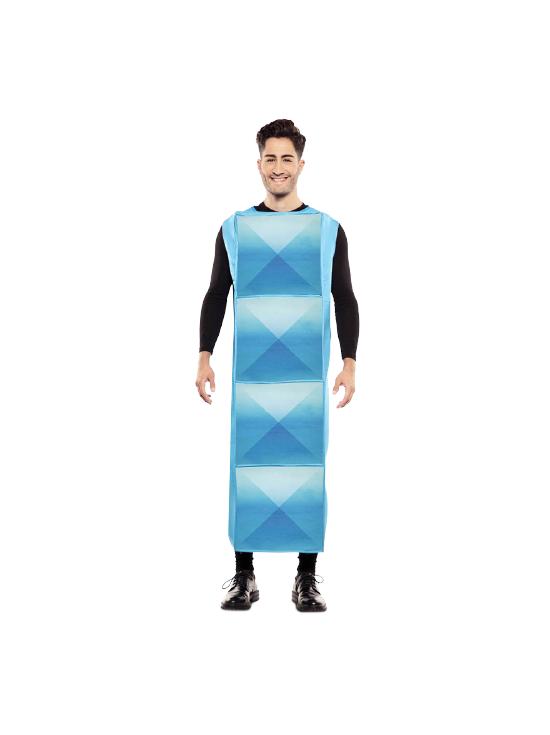 Disfraz de Tetris cyan adultos