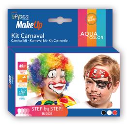 Kit carnaval 3 colores al agua 3 x 2 gr