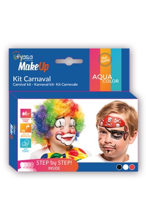 Kit carnaval 3 colores al agua 3 x 2 gr