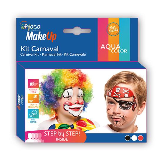Kit carnaval 3 colores al agua 3 x 2 gr