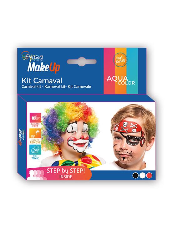 Kit carnaval 3 colores al agua 3 x 2 gr