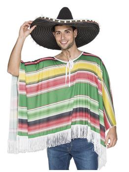 Poncho Mexicano para adulto.