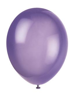 10 globos color morado (30 cm) - Línea Colores Básicos