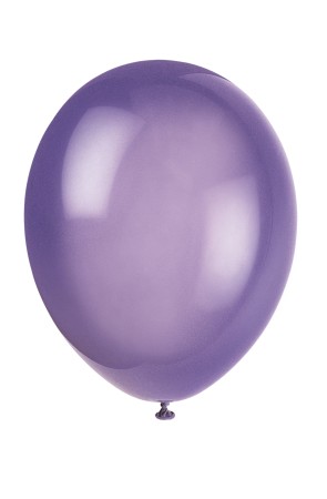 10 globos color morado (30 cm) - Línea Colores Básicos