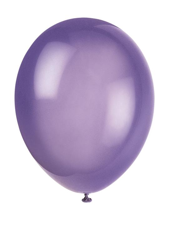 10 globos color morado (30 cm) - Línea Colores Básicos