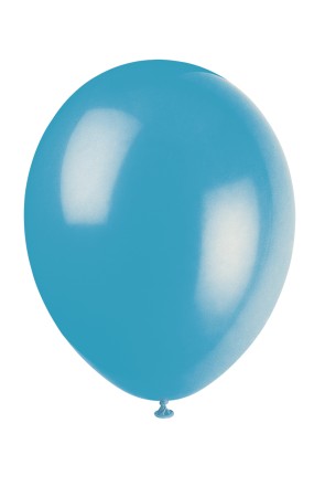 10 globos color turquesa (30 cm) - Línea Colores Básicos
